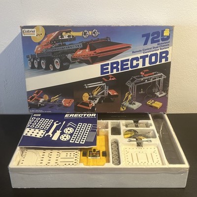 Gabriel Erector Set 725 Motorized Remote Control/Dual Chassis Cons System Read