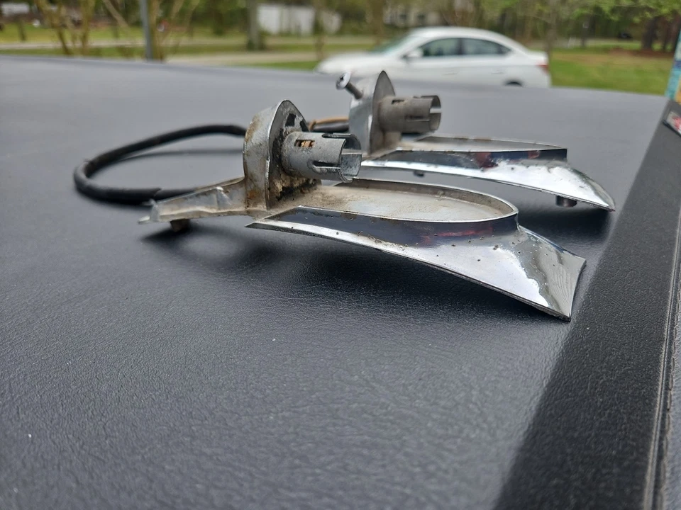 1946 1947 Hudson Fender carcaças de luz frontal cromada captador Commodore Super - Imagem 3 de 4