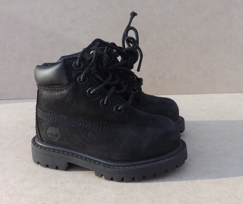 Size 4C - Timberland Nubuck Black Boots - Unisex Kids/Baby