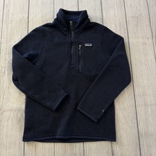 Patagonia Better Sweater Fleece Pullover Youth Small 7-8 Blue 1/4 Zip Top