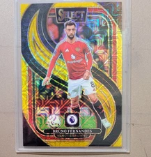  Bruno Fernandes  2024-25 Panini Select Gold Mojo Prizm 6/10