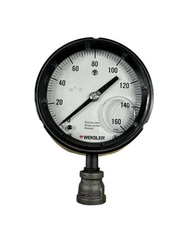 Weksler  4-1/2" Process Gauge, 0 to 160 PSI, Bottom Connection Preowned Untested