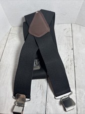 Carhartt Suspenders Black Mens Heavy Duty Utility One Size Adult Pre-Owned