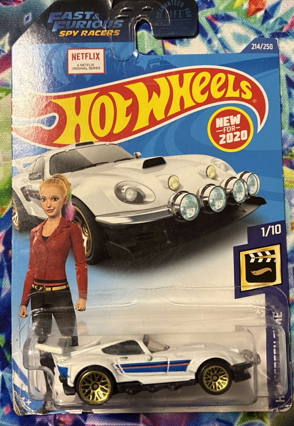 2020 Hot Wheels HW Screen Time White Astana Hotto Netflix Fast & Furious Spy Rac