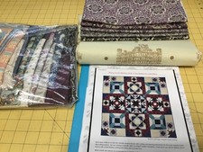 DOWNTON ABBEY MYSTERY QUILT KIT WITH 5 yards  BACKING  - Dowager Countess Fabric