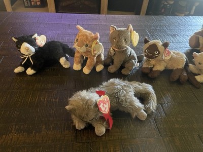 Ty Beanie Baby Originals Lot Of 8 Including Smokey Dermal Beani,booties And More
