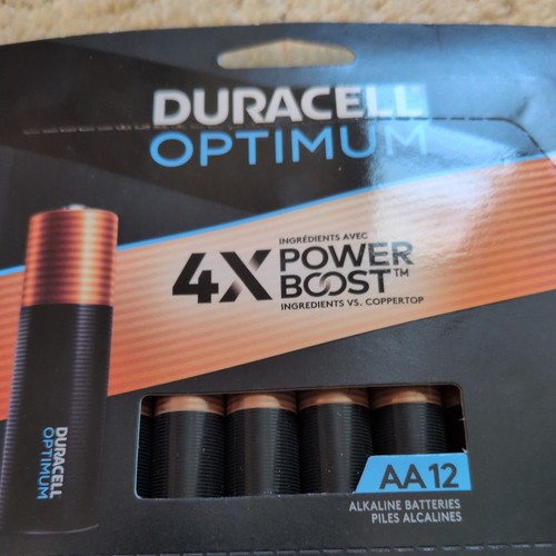 BATERÍAS DURACELL AA OPTIMUM NUEVAS 4x TIMES POWER BOOST - Paquete de 12 - Imagen 2 de 3
