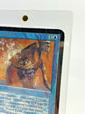 VINTAGE ALPHA – Power Leak – MTG Magic the Gathering 1993 Card in