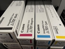 Genuine Canon ImagePRESS Toner T01 Complete Set CYMK Sealed and Unopened OEM