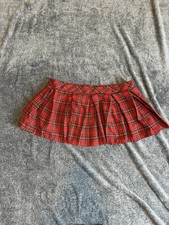 Made In USA of ZZBE 90s Plaid Shirt Skirt