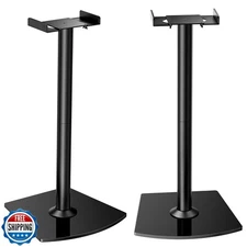 Perlegear Universal Speaker Stands Pair with Cable Management, 33.6 inch Spea