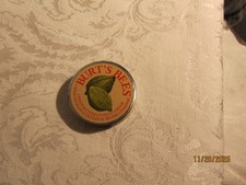 Vintage Burt's Bees Lemon Butter Cuticle Cream .3 oz Metal Tin Full Made in USA