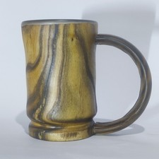 Hand-Turned Wooden  Clear Resin Tankard   One of a Kind