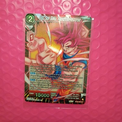 BT20-003 SSG Son Goku, Rapidfire Response UC Foil Power Absorbed DBS CCG