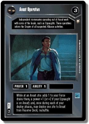 Anoat Operative (D) Star Wars CCG Decipher Special Edition