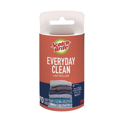 Scotch-Brite 7100290295 70-Sheet Lint Roller Refill Roll New