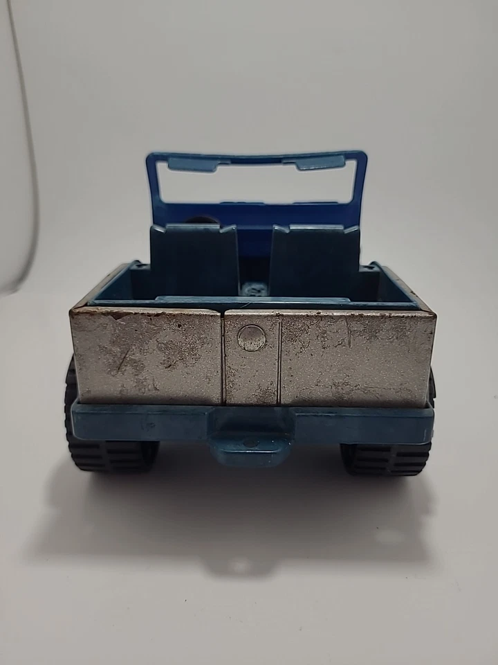 Rare 1982 Tonka Blue Silver Metal Flake Plastic Jeep Only From Set 2660 - Image 4 of 4