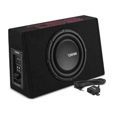 DS18 PU110A 10" Amplified Shallow Subwoofer Enclosure for Pickup Trucks 350W RMS