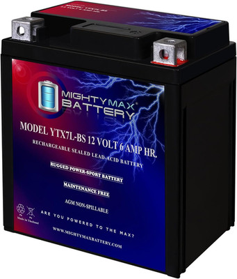 Mighty Max Battery YTX7L-BS Battery Replacement for Go Cart ATV Scooter Batterie