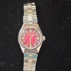 Vintage Seiko Automatic rare Red Dial Stainless Steel watch Automatic wind (44)