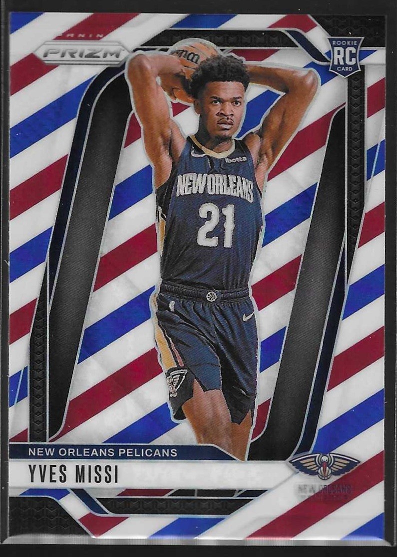 2024-25 Panini Prizm Yves Missi Rookie Red White Blue Prizm RC