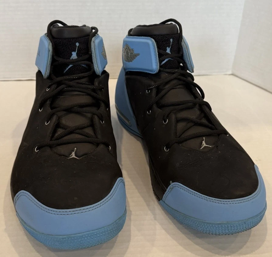 Кроссовки баскетбольные мужские Air Jordan Melo 1,5 черные серебристые синие размер 10 - Изображение 2 из 4