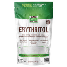 NOW Real Food, Erythritol,1lb. (Various Flavours)