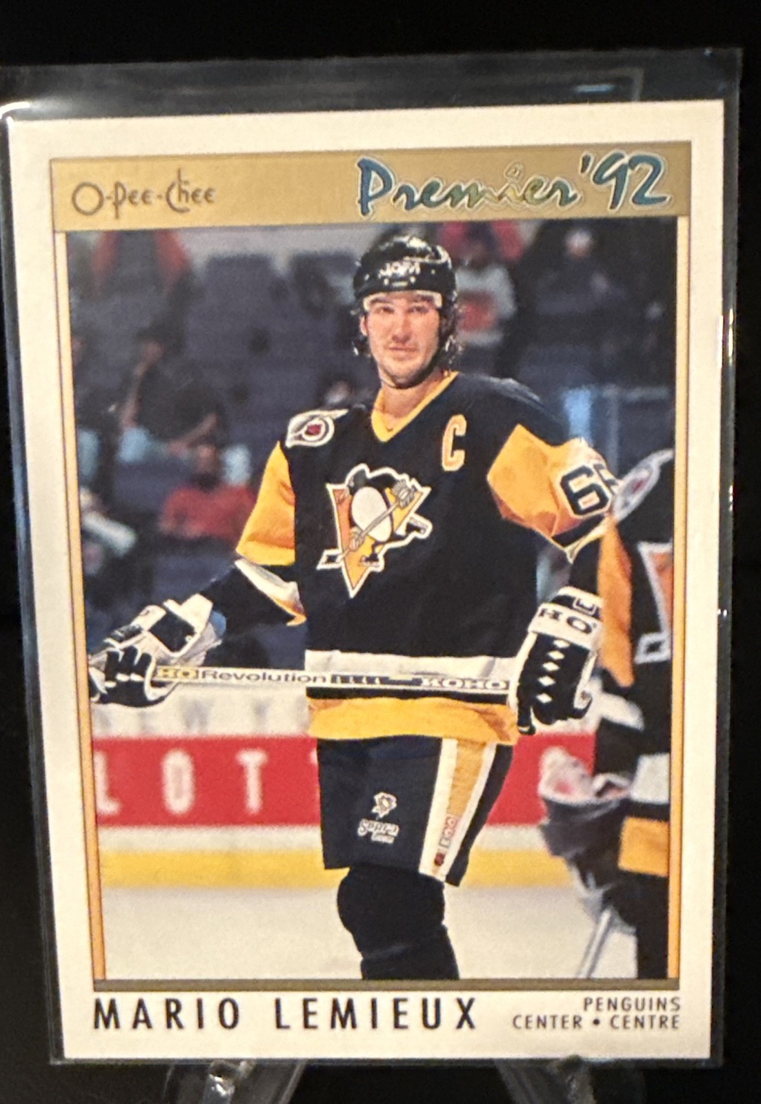 Mario Lemieux #114 Hockey Cards 1991 O-Pee-Chee Premier trading card — raw and PSA graded price guide