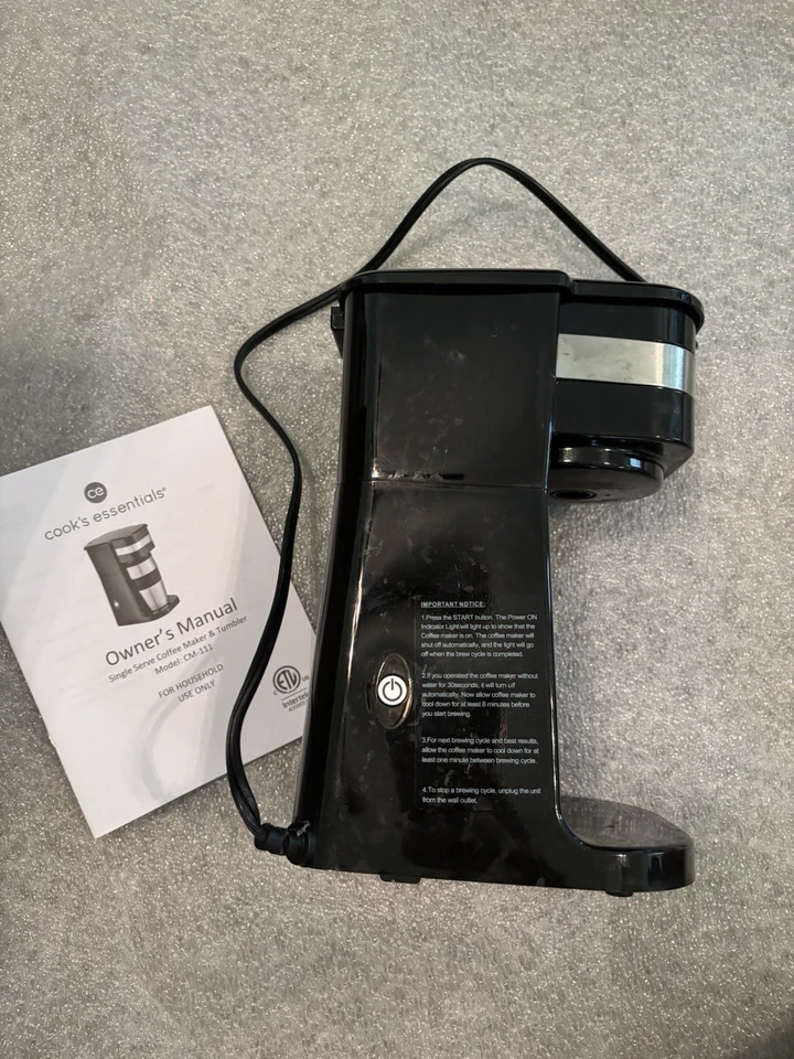 Cooks Essential Coffee Maker, Black, Easy To Use, Lightweight, Space Efficient - Image 2 of 4