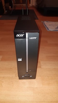 Acer Aspire XC-115 - Mini Tower Desktop PC mit DVD-Brenner, WiFi, AMD A4-6210