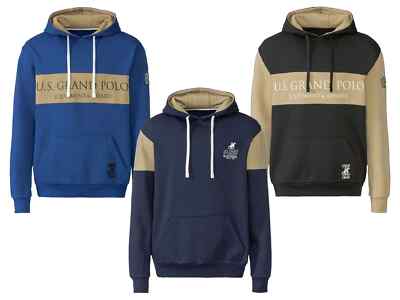 U.S. Grand Polo Herren Sweatpullover mit Kängurutasche Sweatshirt Hoodies NEU