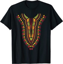 Dashiki Print Kente Traditional Ethnic African Pride Unisex T-Shirt