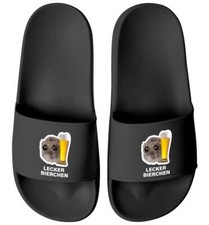 Bath slippers men women unisex with slogan delicious beer slippers hamster