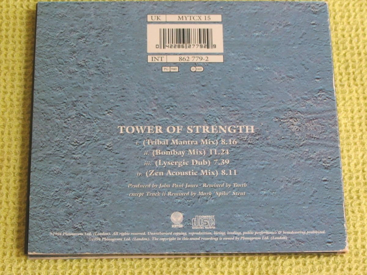 The Mission Tower Of Strength CD Single Limited Edition Mixes Goth