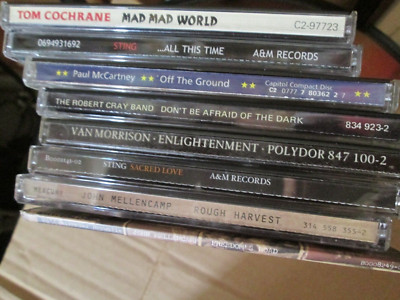 CLASSIC Rock 8 CD Lot EXC 2X JOHN MELLENCAMP 2 STING PAUL MCCARTNEY VAN MORRISON