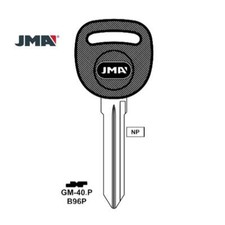Jma Uncut Double Side Key Blank Fits For Saturn - B96p - Gm-40.p 5 Pack