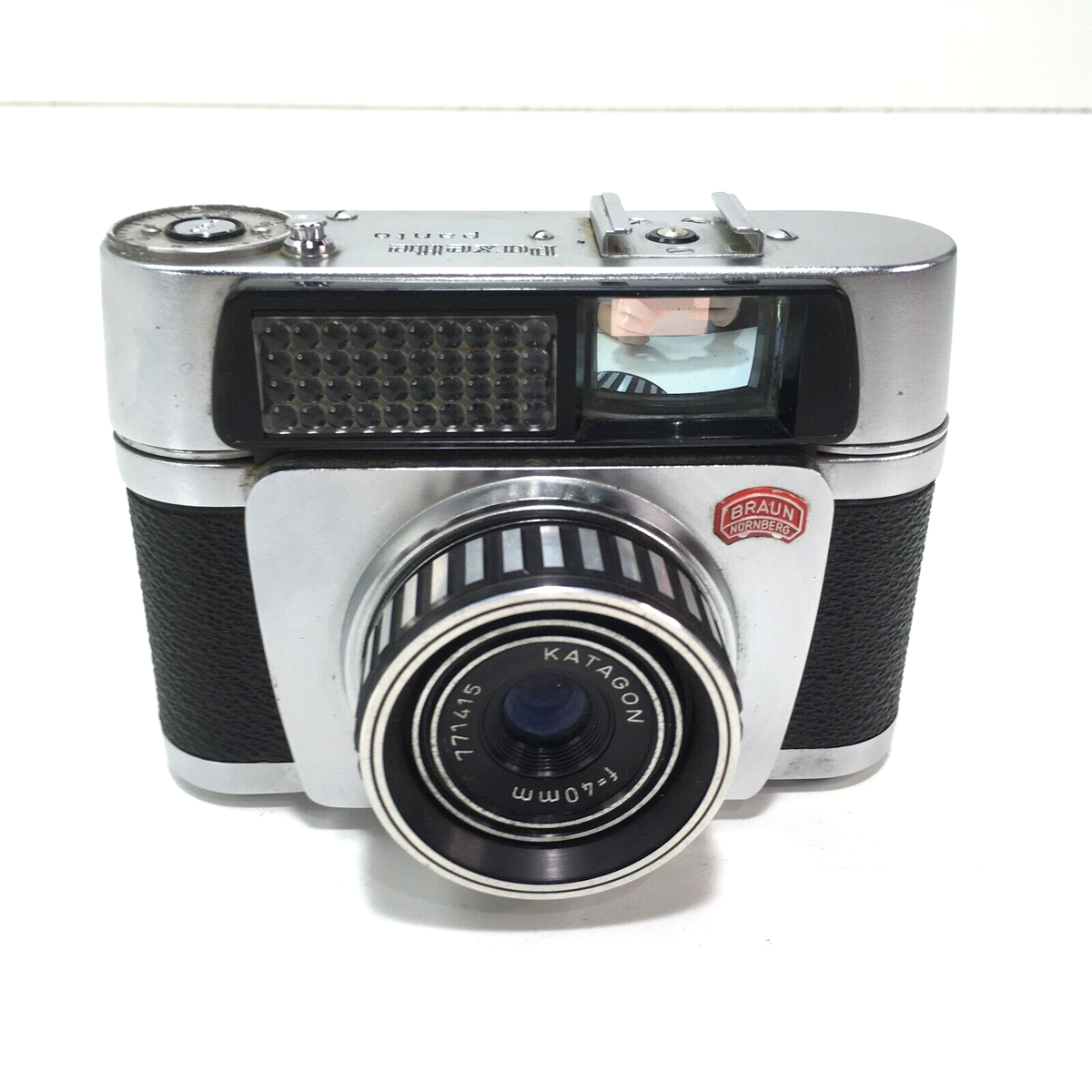 UNTESTED FOR PARTS Braun Paxette Panto 35mm Camera w/ Katagon 1