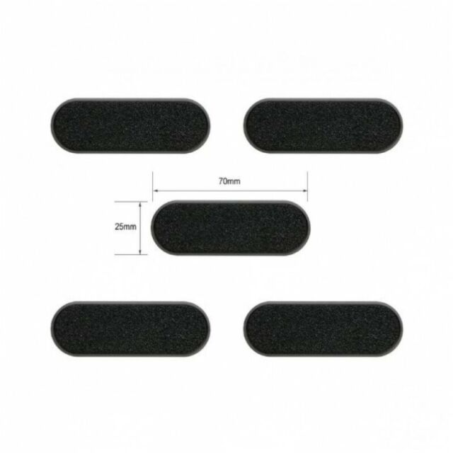 5 x 70mm x 25mm Oval Bases for Bikes Cavalry Warhammer 40K Age of Sigmar Models