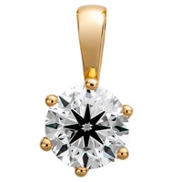 Orolino AnhäNger SolitäR 750 Gold Gelb GläNzend Diamant Brillant 1,0Ct. 18 Karat