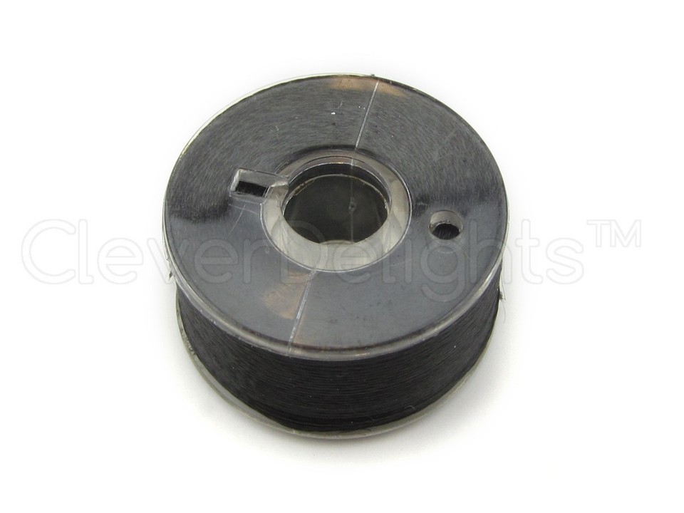 144 Black / White Prewound Bobbins SA156 For Brother SE400 SE600
