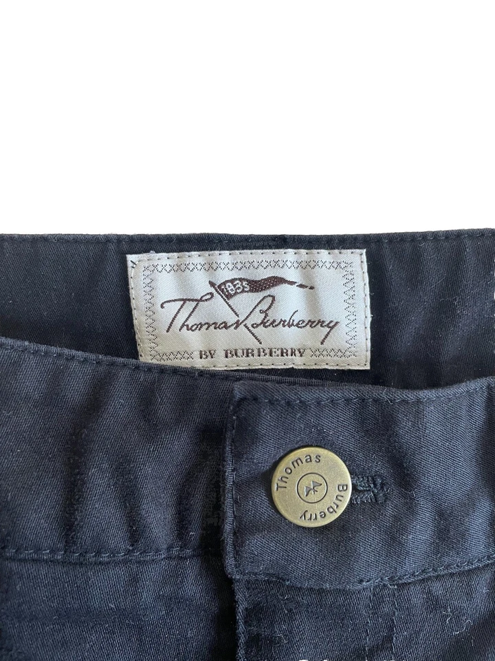 Falda lápiz Burberry Thomas Burberry de algodón negra talla 4 Foto 3 de 4