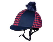 QHP Omaha Lycra Helmet Cover - Marine QHP