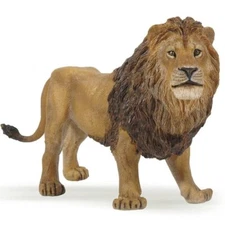 Lion Animal Figure - Hand Painted & Collectible Safari Toy - Papo 50040