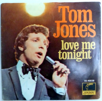 TOM JONES 45 Love Me Tonight/Hide and Seek PARROT pop vocal VG++ ct2109