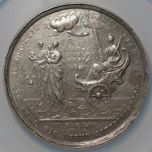 FOUR THALER 1640-DATED GERMANY JUNGK-7 BREMEN WEDDING J BLUM SILVER NGC XF