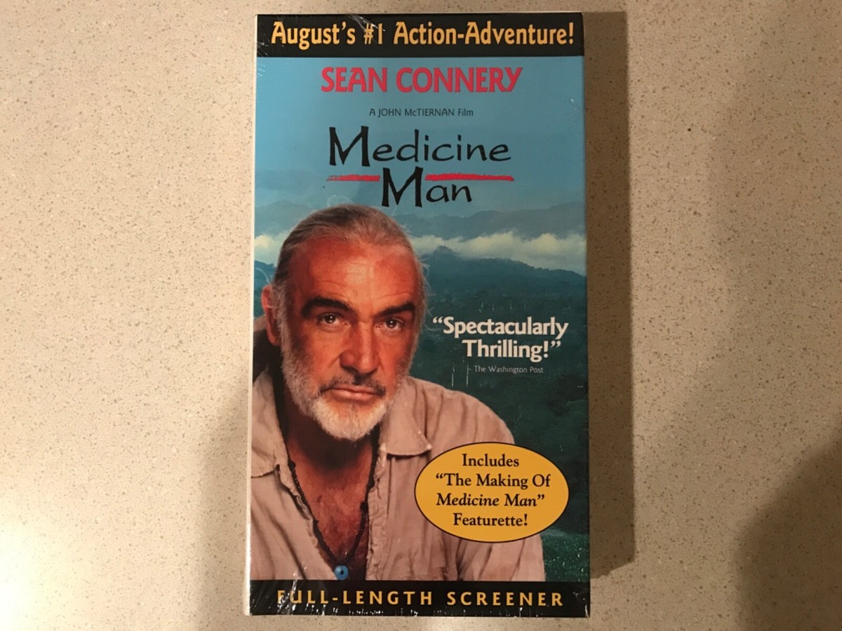 Medicine Man (VHS, 1992) Sean Connery, Lorraine Bracco - Sealed