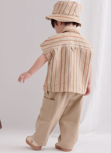 SIMPLICITY 9798 TODDLERS TOP PANTS SHORTS HAT Sewing Pattern Sizes 6Month-4Years - Picture 5 of 15