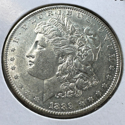 1889 $1 Morgan Silver Dollar, UNC/AU Slider (83052)