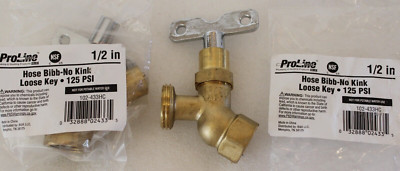 Proline 102-433HC - 1/2'' FIP Loose Key Brass Hose Bibbs - Lot of 2