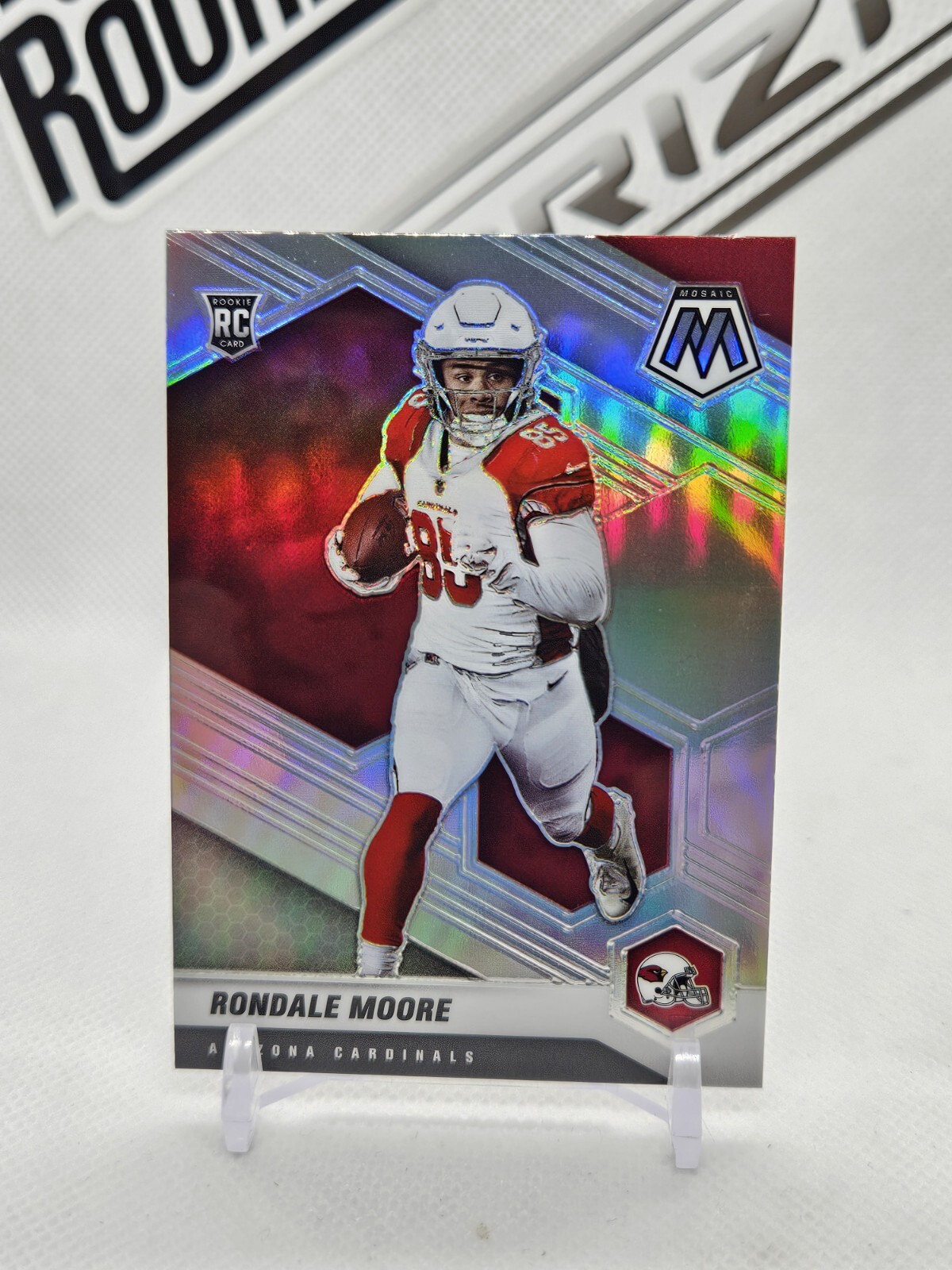 Rondale Moore 2021 Mosaic Silver Prizm Variation SP Rookie #317-V RC Cardinals